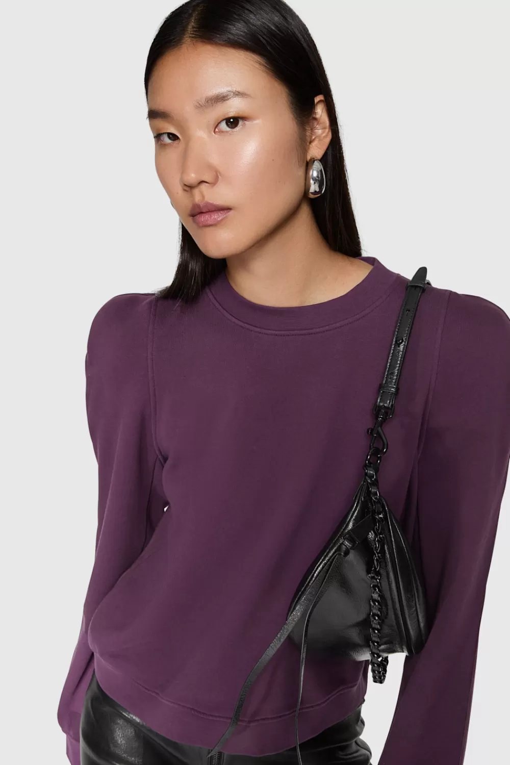 Online Rebecca Minkoff Jade Sculpted Sweatshirt Currant