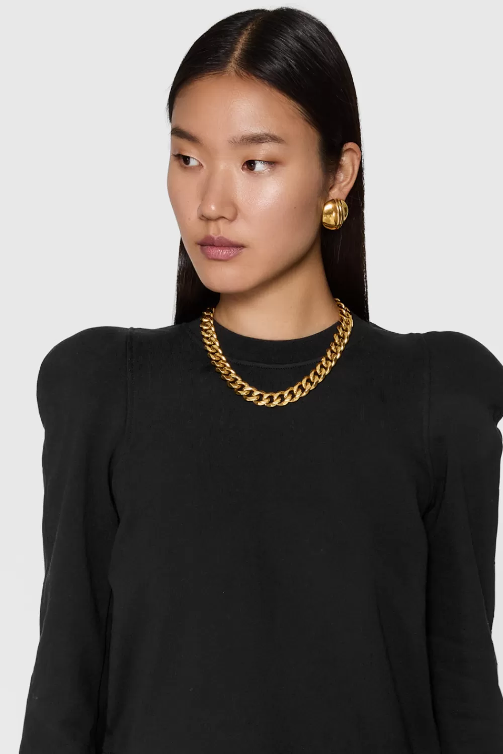 Shop Rebecca Minkoff Jade Sculpted Sweatshirt TrueBlack