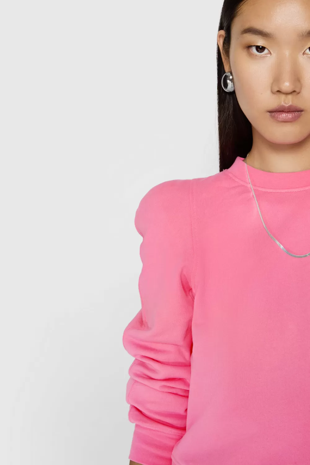 Flash Sale Rebecca Minkoff Jade Sculpted Sweatshirt Bubblegum