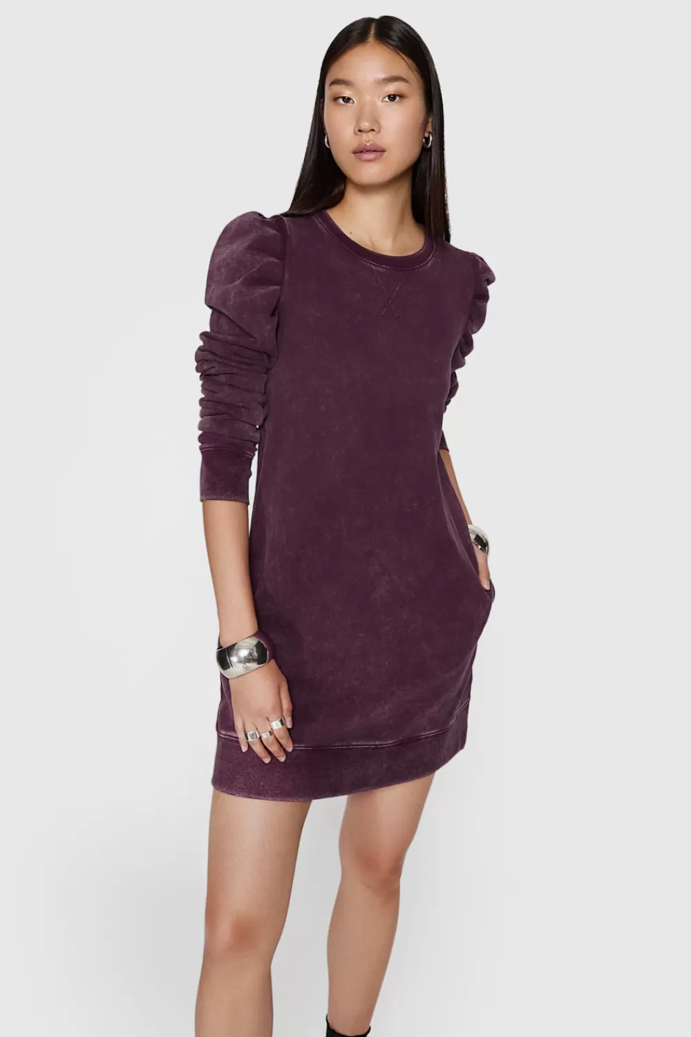 Hot Rebecca Minkoff Janine Dress AcidWashedCurrant