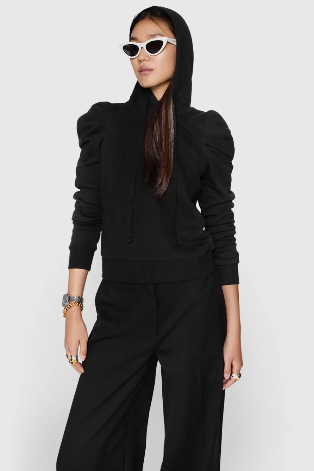 Discount Rebecca Minkoff Janine Hoodie TrueBlack