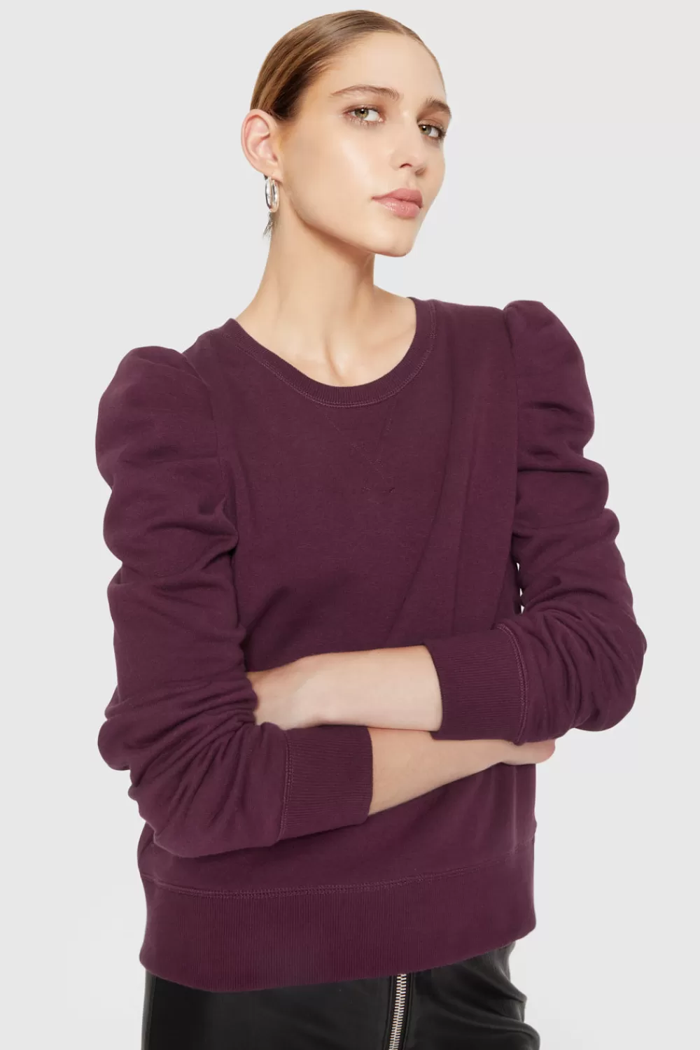 Best Sale Rebecca Minkoff Janine Sweatshirt GARNET