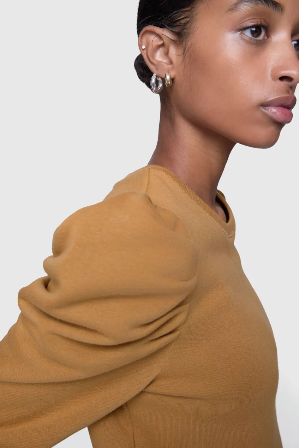 New Rebecca Minkoff Janine Sweatshirt CARAMEL