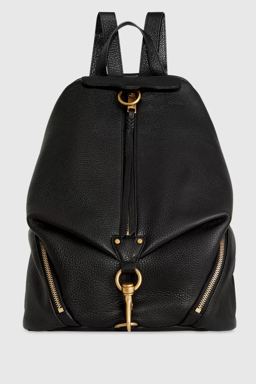 Store Rebecca Minkoff Jumbo Julian Backpack BLACK/ANTIQUEBRASS