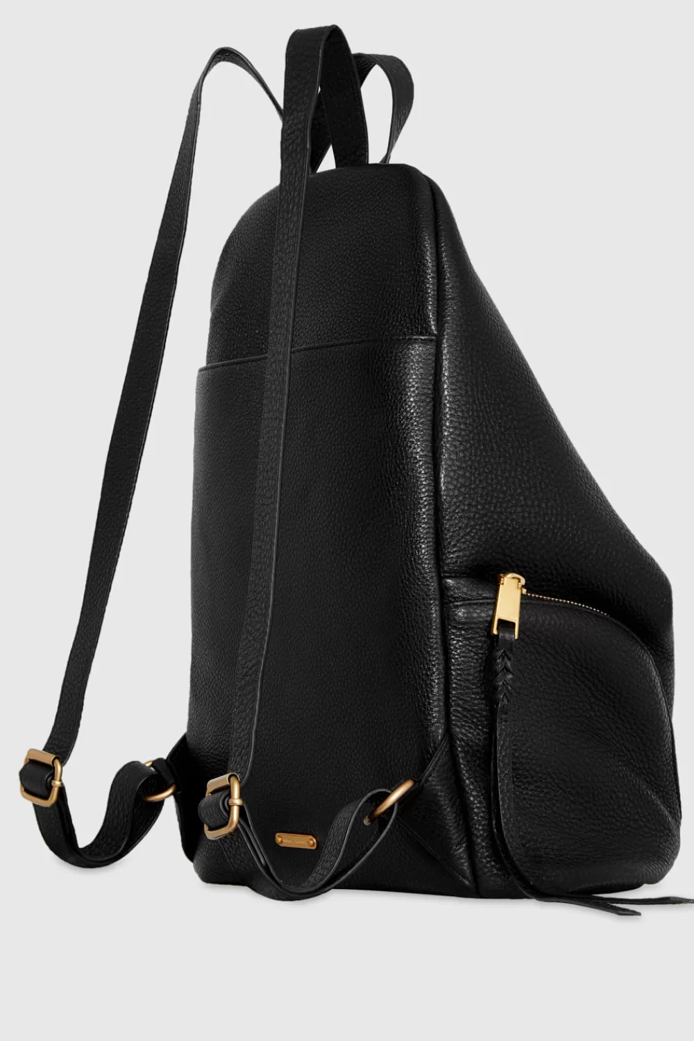 Store Rebecca Minkoff Jumbo Julian Backpack BLACK/ANTIQUEBRASS