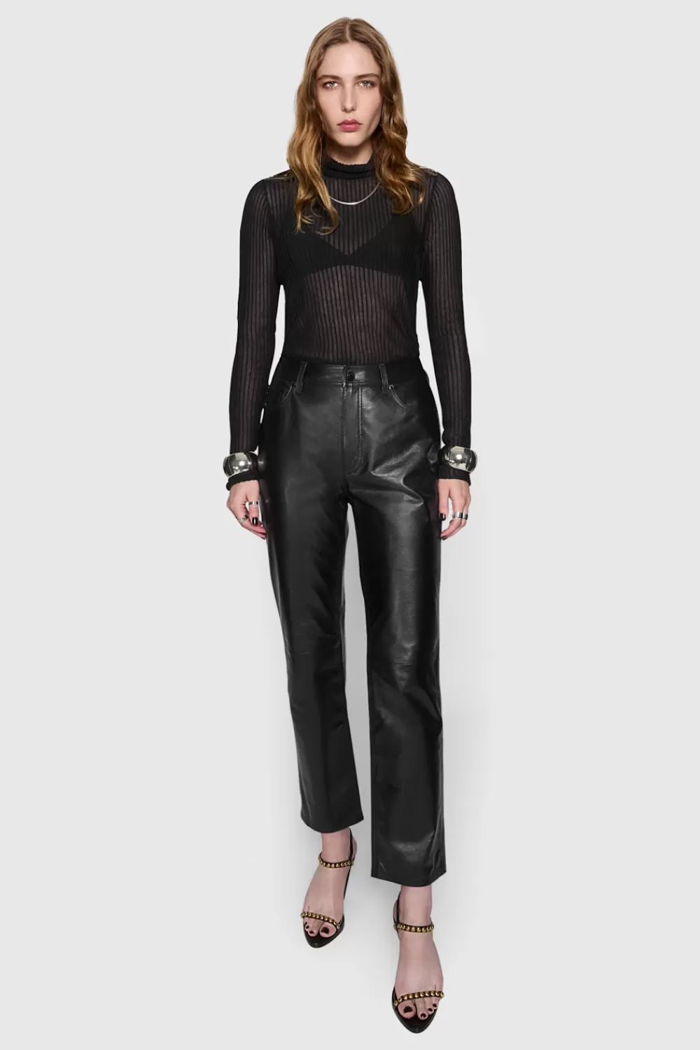 Discount Rebecca Minkoff Kit Crop Stove Pant TrueBlack