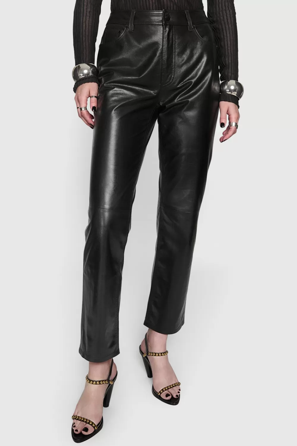 Discount Rebecca Minkoff Kit Crop Stove Pant TrueBlack