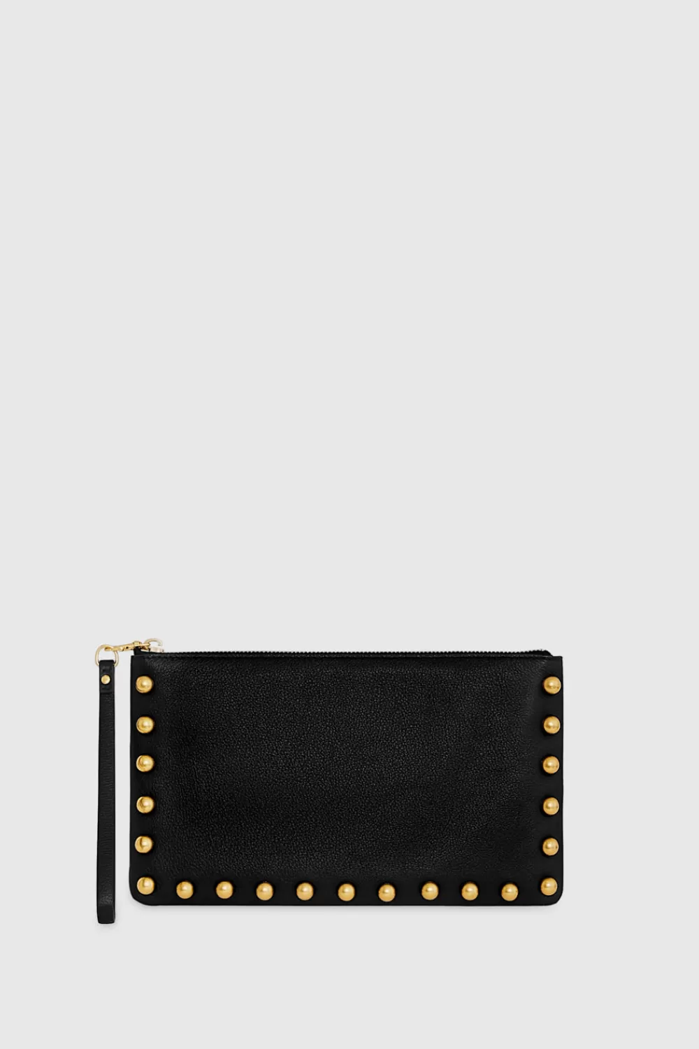 Best Sale Rebecca Minkoff Large Pouch With Studs BLACK