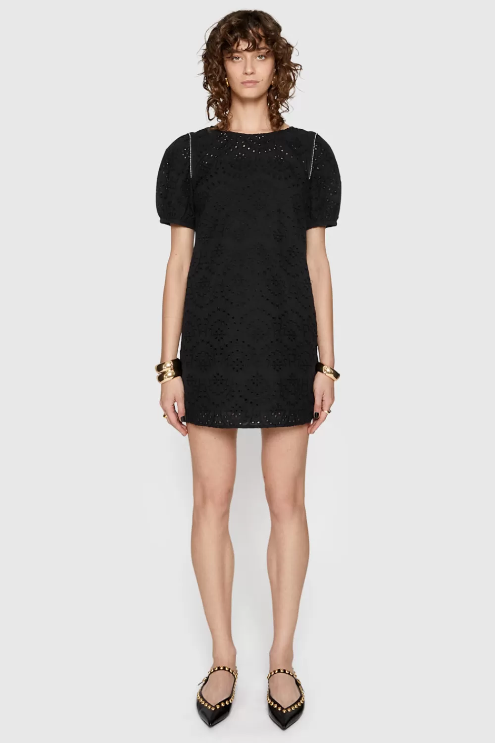 Store Rebecca Minkoff Lincoln Eyelet Dress BLACK