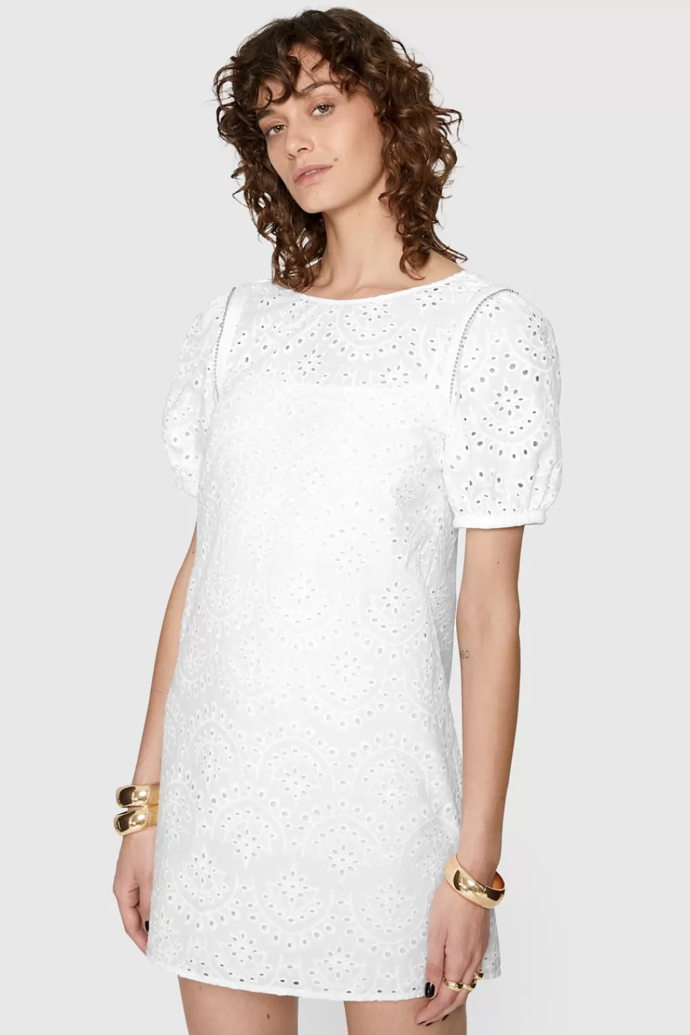 Online Rebecca Minkoff Lincoln Eyelet Dress WHITE