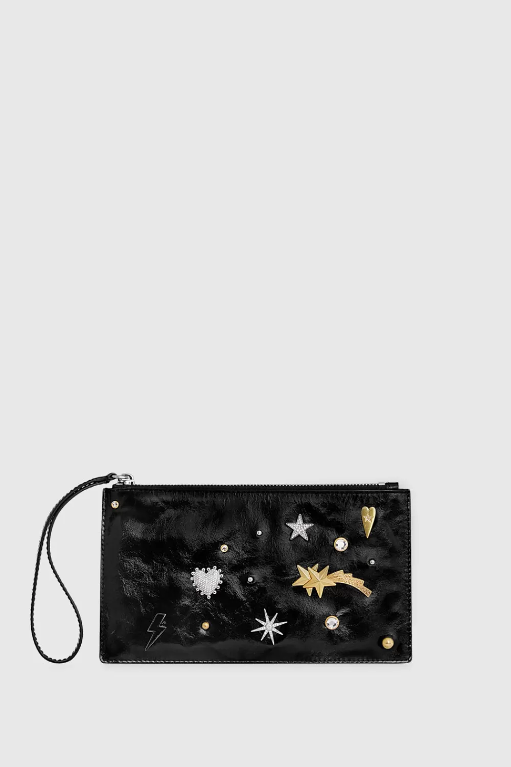 Cheap Rebecca Minkoff Medium Celestial Studded Pouch BLACK