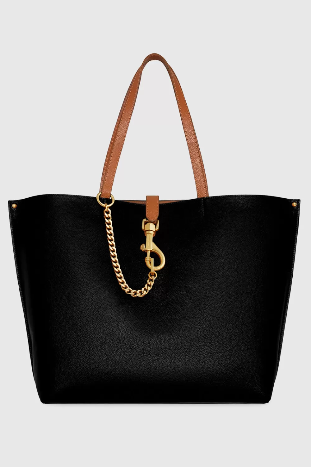 Online Rebecca Minkoff Megan Large Tote Black/Caramello