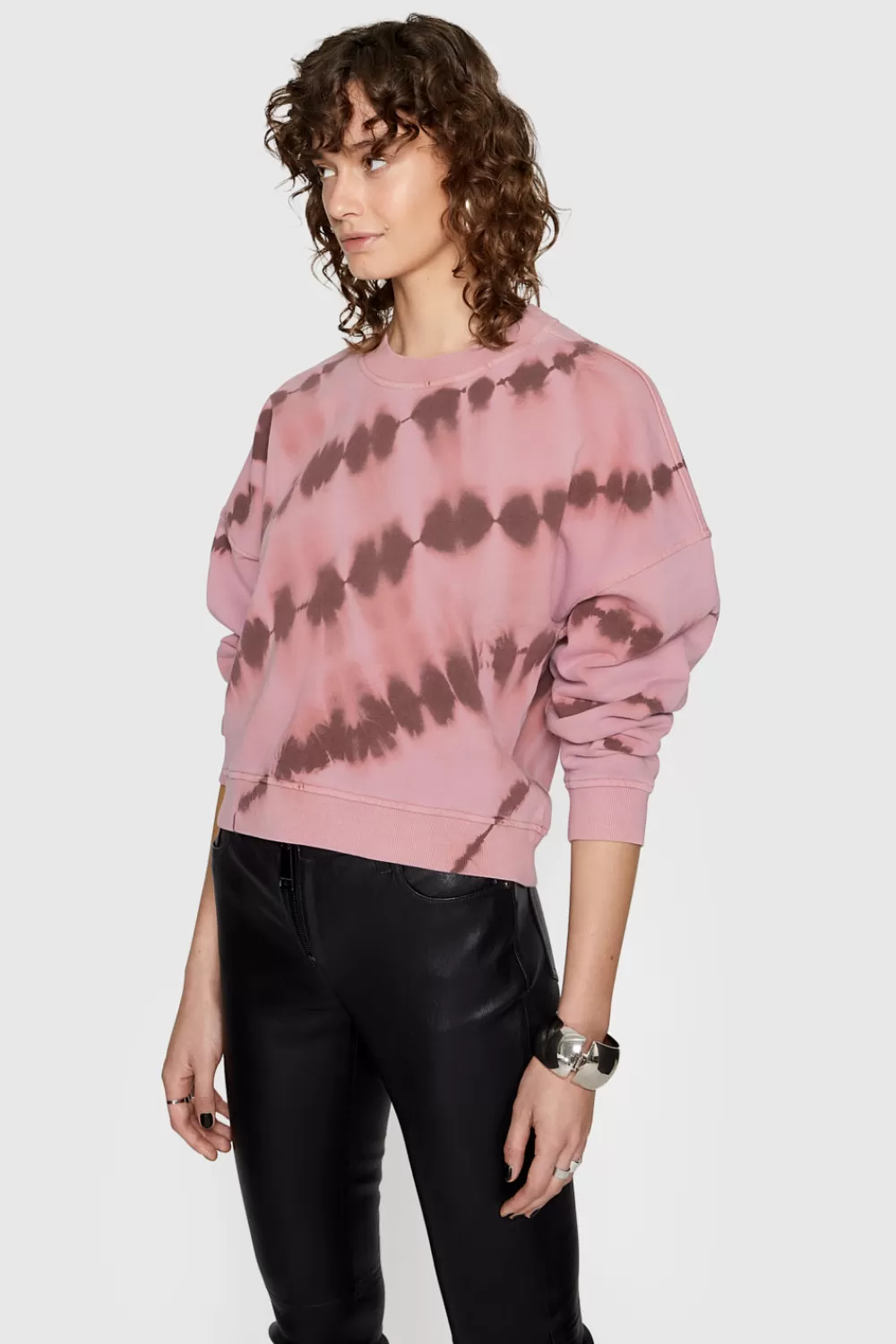 New Rebecca Minkoff Mina Sweatshirt ASHROSETIEDYE