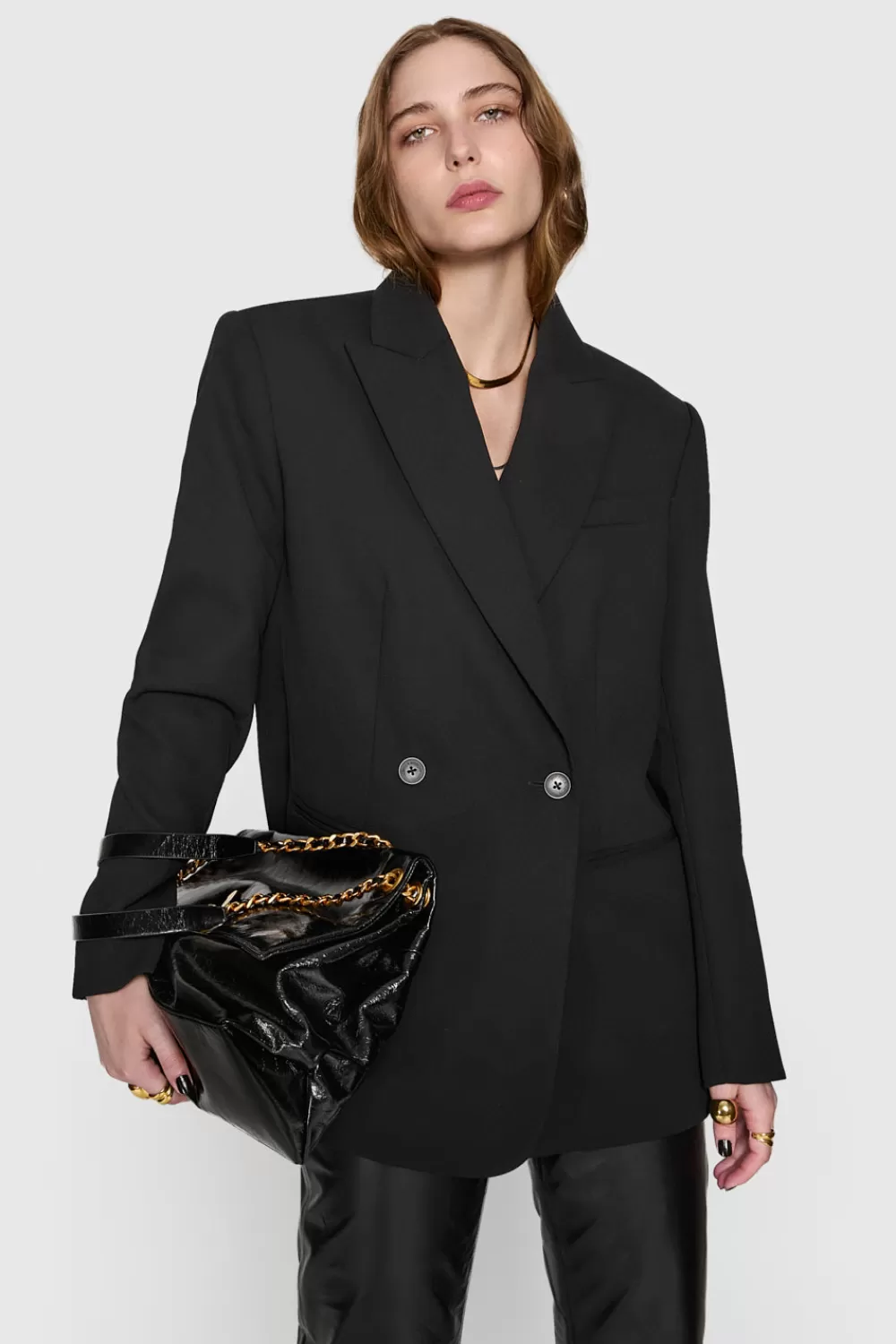 Discount Rebecca Minkoff Nilli Oversized Blazer TrueBlack