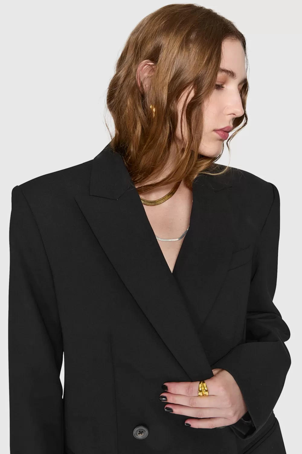 Discount Rebecca Minkoff Nilli Oversized Blazer TrueBlack