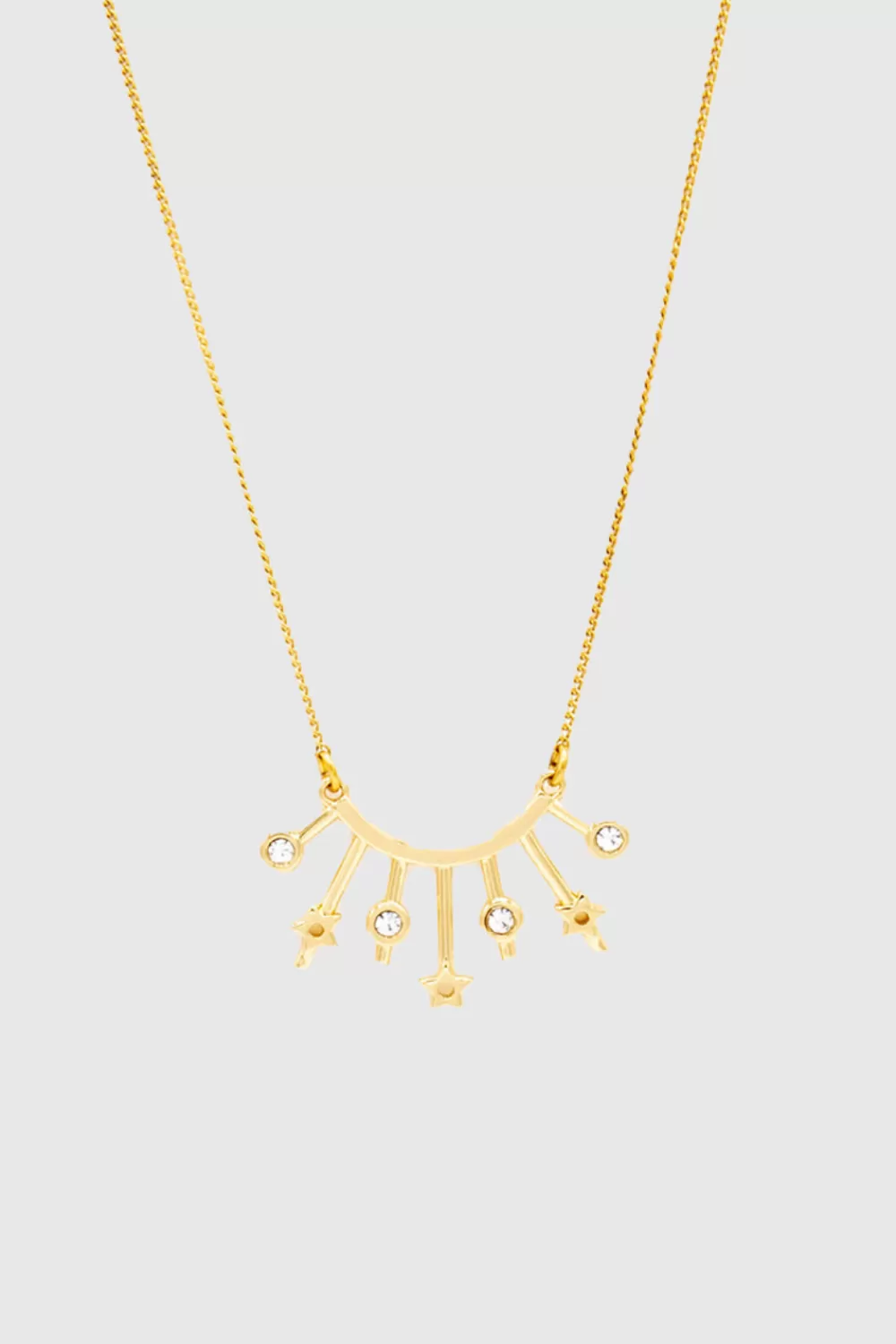 Discount Rebecca Minkoff Radial Necklace SHINYGOLD