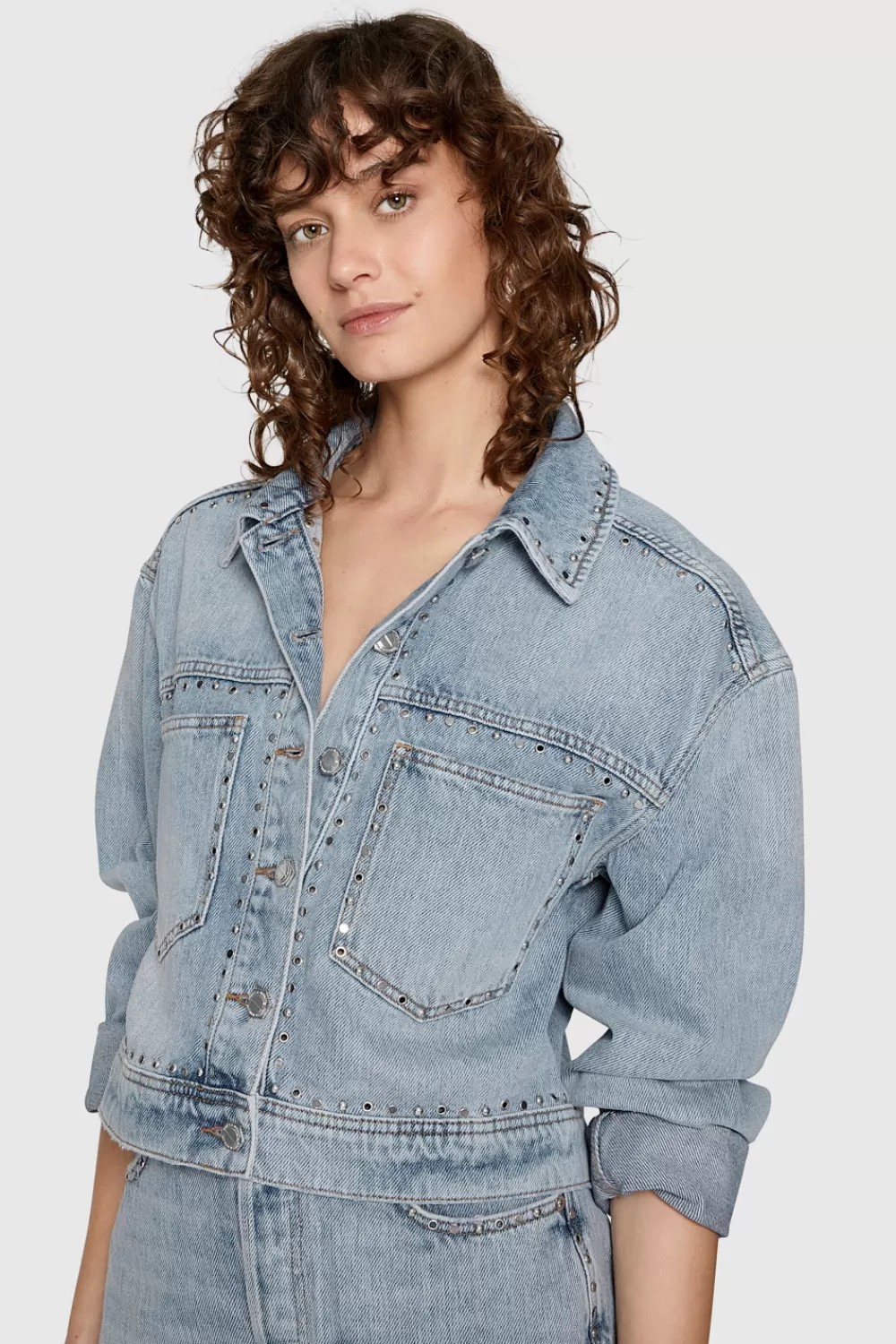 Clearance Rebecca Minkoff Rosco Crop Trucker LUDLOWWASH