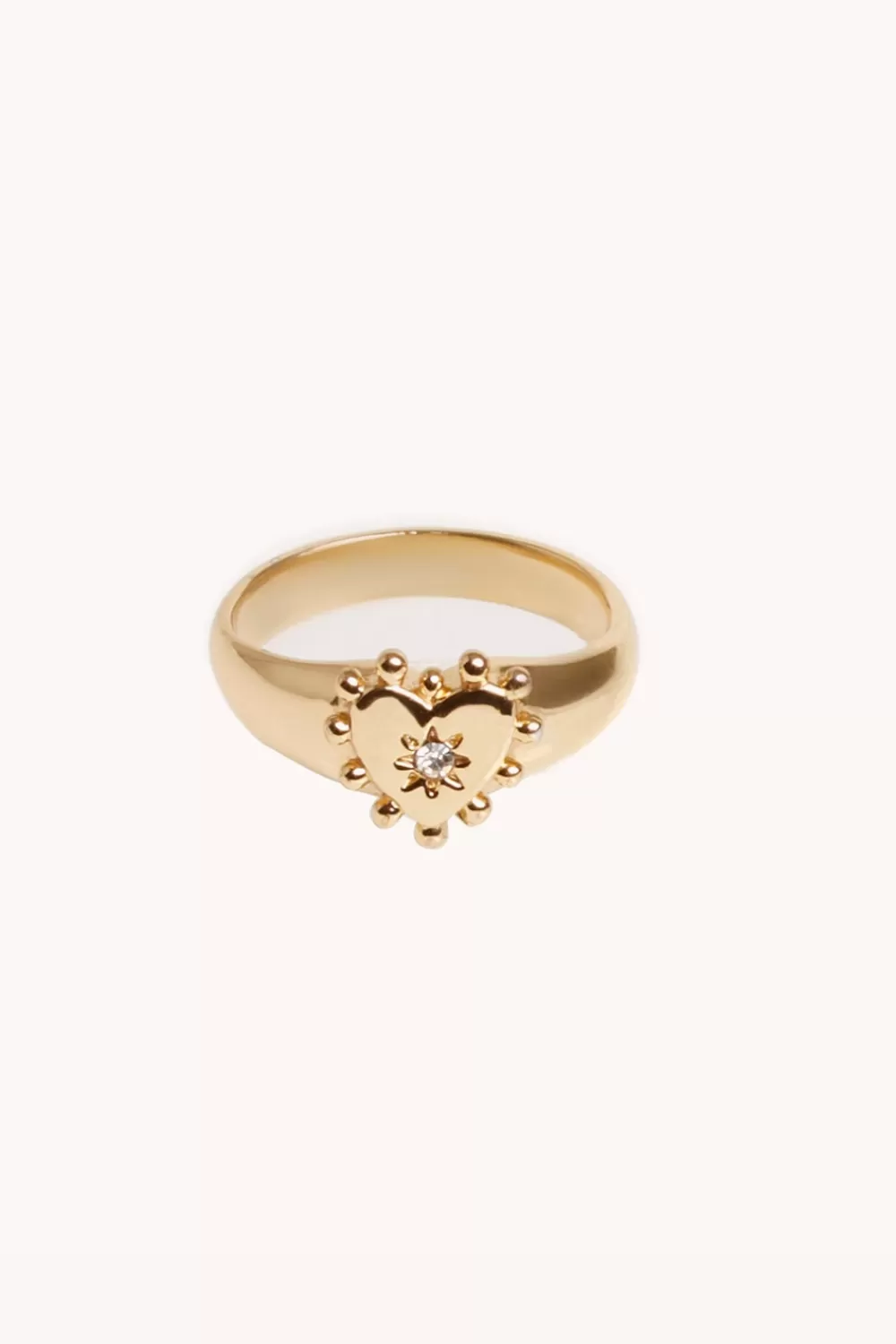 New Rebecca Minkoff Studded Heart Pinky Ring