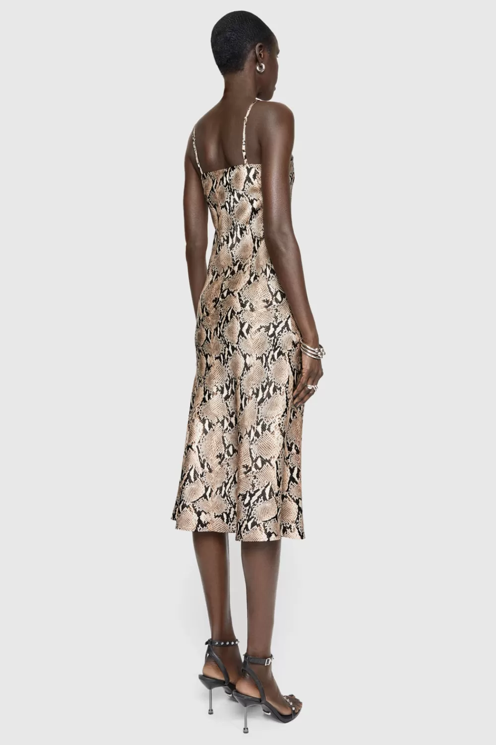 Best Sale Rebecca Minkoff Verona Slip dress NaturalPython