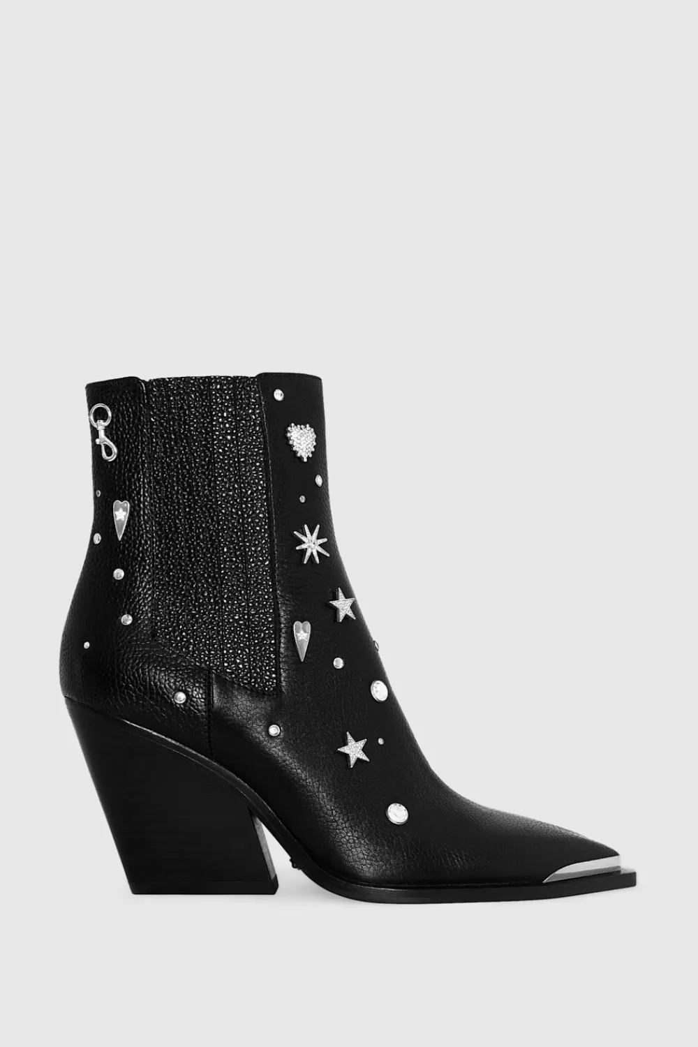 Cheap Rebecca Minkoff West Bootie BLACK/SILVER