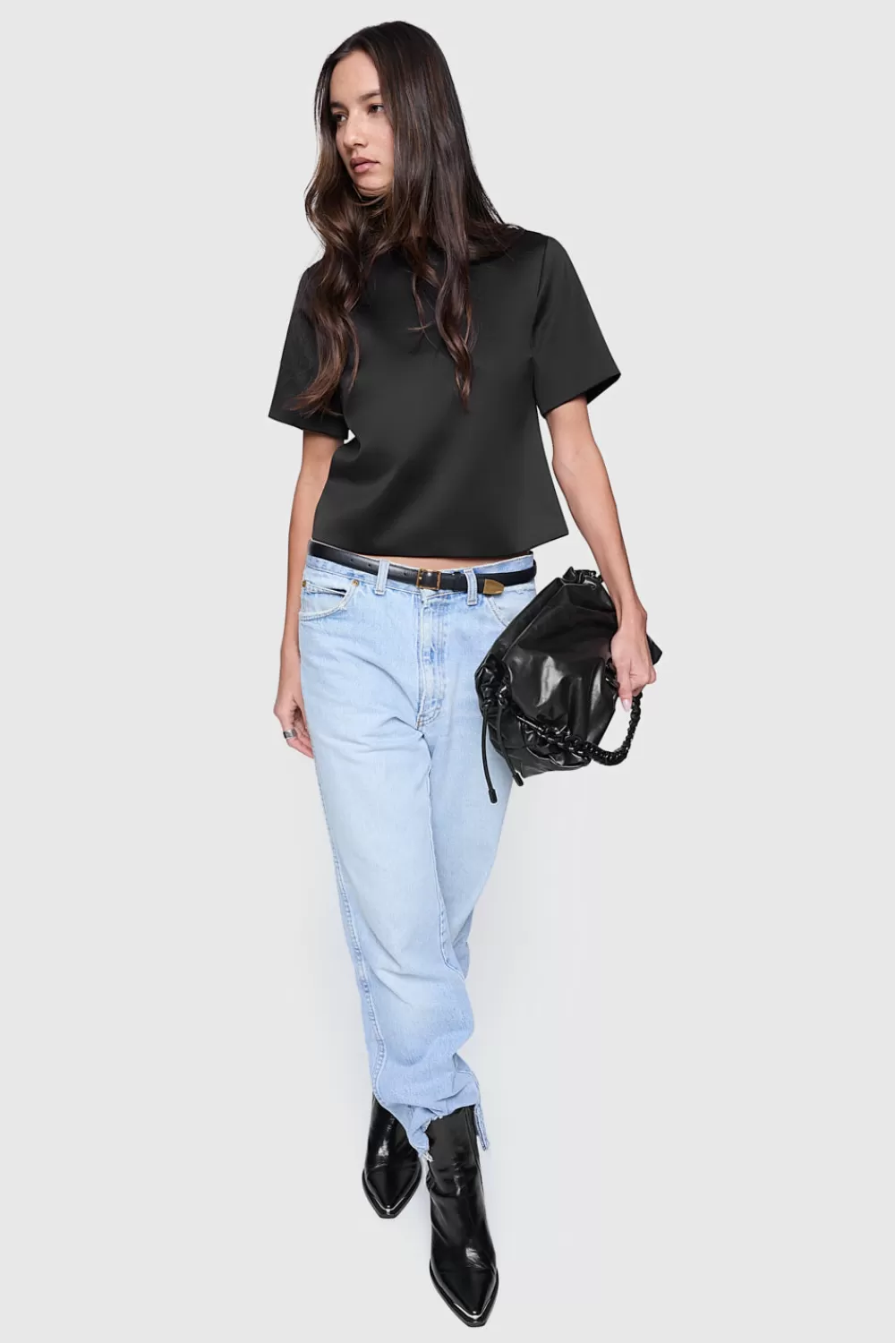 Shop Rebecca Minkoff Wren Shirt With Chain TrueBlack