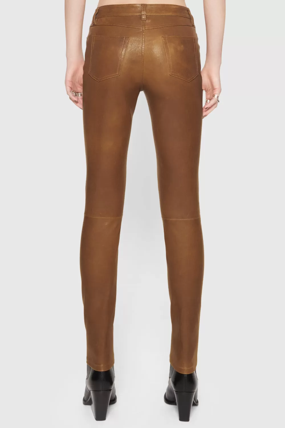 Shop Rebecca Minkoff Ziggy Leather Pant ROCHER